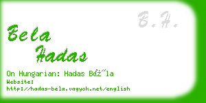 bela hadas business card